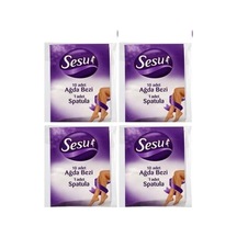 Sesu Ağda Bezi 10'lu + Spatula x 4
