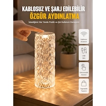 Mey İthalat Yeni Nesil Modern Kristal Masa Ve Gece Lambası Dokunmatik Renk Değiştirebilen Renkli 00097312
