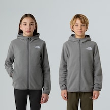 The North Face Teen Glacıer 1/4 Fermuarlı Genç Çocuk Glacier Polar Nf0a8cvfcqı1 Gri