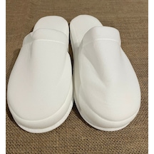 100 Çift Çift Kat Polyester Havlu Süslenebilir Lohusa Terliği Kalın Sünger Taban Otel Banyo Terlik Beyaz 100 Çift Çift Kat Polyester Havlu Süslenebilir Lohusa Terliği Kalın Sünger Taban Otel Banyo Terlik Beyaz