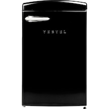 Vestel Retro SB14111 122 L Statik Buzdolabı Siyah