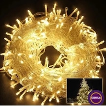 Yılbaşı Aydınlatması 100 Led Perde Hortum Sıcak Beyaz Işık