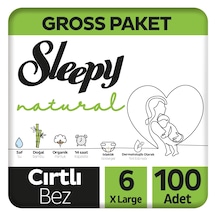 Sleepy Natural Gross Paket Bebek Bezi 6 Numara Xlarge 100 Adet