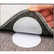 Yuvarlak Halı Kaydırmaz Keçe Pedi, Siyah, Çap 5 Cm, Cırtlı Ve Yapışkanlı, Çok Amaçlı, 10 Adet
