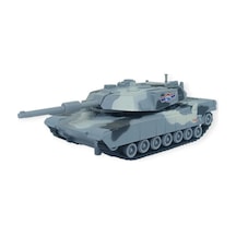 Kamuflajlı Askeri Tank Oyuncak - Gerçekçi Detaylı Model Savaş Tankı - Gri