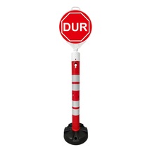 Levhalı Uyarı Dikmesi Seti 120 Cm - Kauçuk Tabanlı-set13