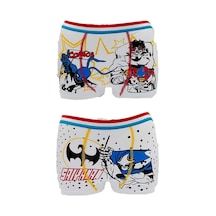 Shopiolog Erkek Çocuk Pamuklu Desenli Boxer 2 Adet