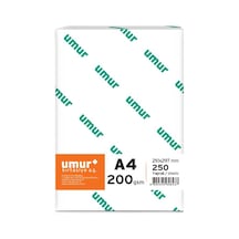 Umur A4 Gramajlı Fotokopi Kağıdı 200 G 250 Yaprak 1 Paket