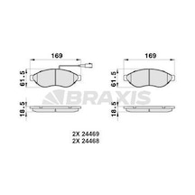 Braxis Ab0042 Ön Fren Balatası Ducato Iıı Boxer Iıı Jumper Iıı 2.2hdı 2.2hdı 3.0hdı 16q 20q 06-karsan Jest 4253.56