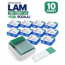 Lam - Tek Yüzey 1/3 Yeşil Rodajlı Lamı 10 Paket