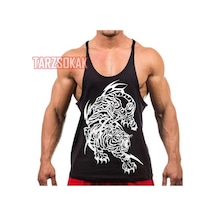Tarzsokak Gym Tank Top Fitness Sporcu Atleti Gym44 Siyah