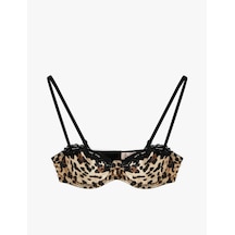 Koton Dantel Detaylı Balenli Leopar Desenli Sütyen Leopar Desenli 6wlk10040mk Leopar Desenli