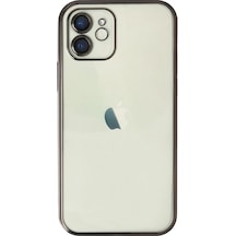 Apple İphone Uyumlu - 12 Kılıf Razer Lensli Silikon - Siyah Çok Renkli