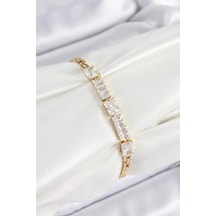 Xuping Pirinç Parçalı Su Yolu Model Gold Renk Kadın Bileklik Altın Xuping Pirinç Parçalı Su Yolu Model Gold Renk Kadın Bileklik Altın