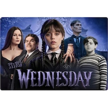 Wednesday Dikdörtgen Pasta Yenilebilir Resim Baskı 28 19 Cm