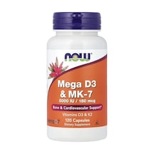 Mega D3 & Mk-7 5000 Iu / 180 Mcg 120 Capsules