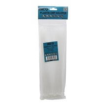 İbico İ13-108 Cırt Kelepçe 4.8x300mm 100 Adet Beyaz Plastik Kablo Bağı - 10'li Paket Diğer