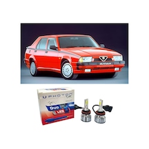 Alfa Romeo 75 Uzun + Kısa Far Ampulü H4 Duo Yeni Seri Beyaz 1985-1992