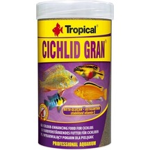 Tropical Cichlid Gran Cichlid Balıkları İçin Balık Yemi 250 Ml