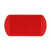 Jeehugo Kırmızı 160 Hücre Silikon Buzluk Kalıbı - 1cm Küçük Kareler, Yemek Grubu, Hızlı Dondurma, Esnek, Yıkama Makinesine Uygun Çok Renkli