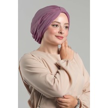 Hürrem Bone Gül Kurusu Pratik Hazır Geçmeli Tesettür Bone Sandy Pileli Salaş 2121 18 Gül Kurusu Gülkurusu