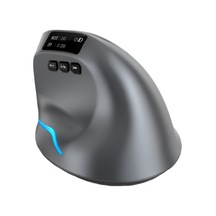 Zelotes F-26c 8 Tuşlu 2.4g 麶設 Çift Modlu Led Ekran Dikey Kavramalı Kablosuz Fare Gri Diğer
