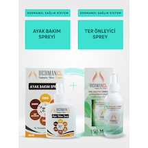 Dermanel Ayak Bakım Spreyi 100 ML + Dermanel Ter Önleyici Sprey 150 ML