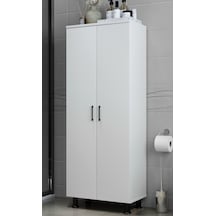 Teo Banyo Çok Amaçlı Dolap 5 Bölmeli Beyaz