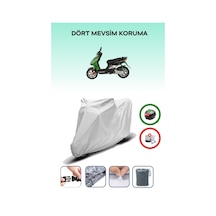 Gri Arka Çanta Uyumlu Keeway Matrix 150 Uyumlu Motosiklet Brandası Motor Örtüsü