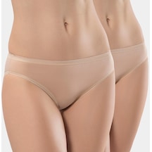 Türen Kadın Likralı 2'li Pamuklu Bikini Külot 230/ten 001