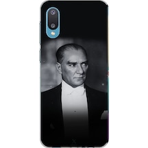 Samsung Galaxy A02 Uyumlu Zarafet Ve Asalet: Atatürk Smokinli Baskılı Silikon Kılıf Renkli