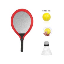 Badminton Seti Ve Soft Tenis Topu - Rkt-35 - Kırmızı Lisinya