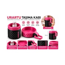 3 Ml Şişe Taşıma Kabı 16 Mm Çap Uyumlu Vidalı Kapaklı İlaç Şişesi Organizeri Pembe/siyah