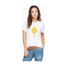 Pubg Kurukafa Tava Baskılı Beyaz Kadın Tshirt