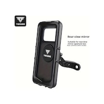 Xuweiwei Tosuod Ayna Tabanlı Bisiklet Navigasyon Tutucu Motosiklet Araç Telefon Askısı Siyah Ayna Taban Stili