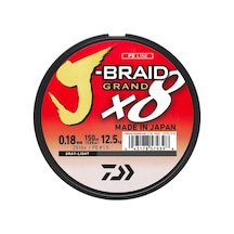 Daiwa J-braid Grand 8b Gray Light 135m İp Misina Kalınlık Mm : 0,10mm