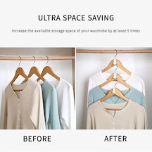 Beyaz 50 Adet Elbise Askısı Genişletici Klipler Uzay Tasarrufu Konektörü Kanca Basamaklı Askılar Kanca Ev Dolap Depolama Raf Organizasyonu 10 Beyaz