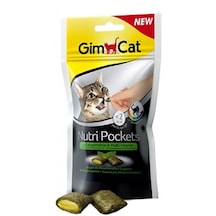 Gimcat Nutri Pockets Kedi Otlu ve Multivitaminli Kedi Ödül Maması 60 G