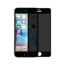 Apple Uyumlu iPhone 6s Plus Görünmez Hayalet Full Kaplayan Ekran Koruyucu Cam Siyah Renk