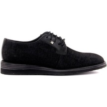 Fosco - Siyah Nubuk, Deri Erkek Günlük Ayakkabı-Siyah