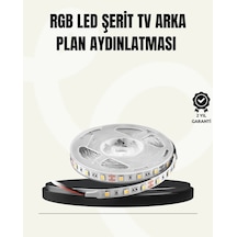 Tv Arkası Led Şerit Işık Otomatik Açma Kapama Özellikli 2mt Diğer
