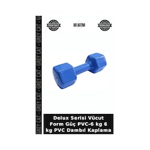 Delux Serisi Vücut Form Güç Pvc-6 Kg 6 Kg Pvc Dambıl Kaplama