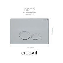 Creavit Drop Beyaz Kumanda Paneli  GP2001.00 Beyaz