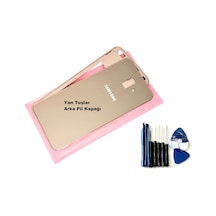 Tkgz Samsung Galaxy Uyumlu J4 Plus Full Kasa Arka Pil Batarya Kapağı Tamir Seti Gold