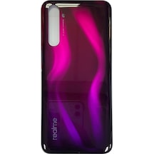 Realme 6 Pro Uyumlu Cam Arka Pil Batarya Kapağı RMX2061 RMX2063 Mor