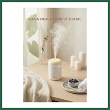 Bezos 300 Ml Led Işıklı Hava Nemlendirici & Pratik Oda Kokusu Difüzörü 7 Cm X 11 Cm Bzs01