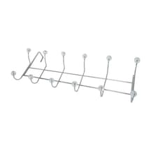 Metal Kapı Üstü Askılık, Krom Kaplama, 12 Kancalı, Gümüş Renk 7/8 Yaş