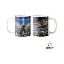 Piramit Ve Ufo Kupa Bardak Tek Adet K0360 Çok Renkli