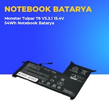 Monster Tulpar T6 V3.3.1 15.4v 54wh Notebook Batarya