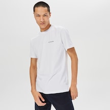 Columbia Basic Logo Brushed Erkek Beyaz Günlük T-shirt - 9110151100 Beyaz